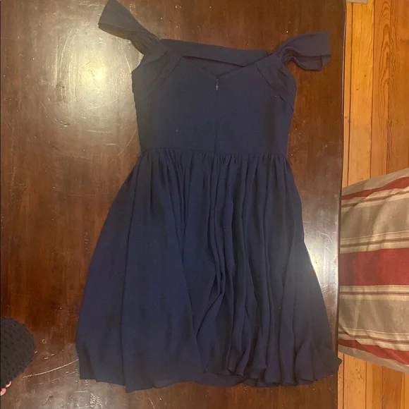 Vera Wang Navy Blue Midi Dress - Picture 2 of 3